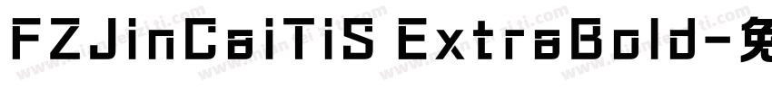 FZJinCaiTiS ExtraBold字体转换